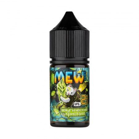 Жидкость Mew salt 30ml 2 ultra (50mg) (Мяугический кристалл (Киви и яблоко со льдом), Hard)