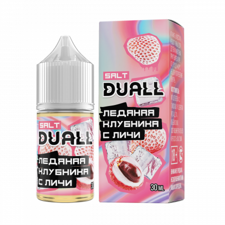 Жидкость Duall salt 30ml HARD 50mg (Ледяная Клубника с Личи, Hard)