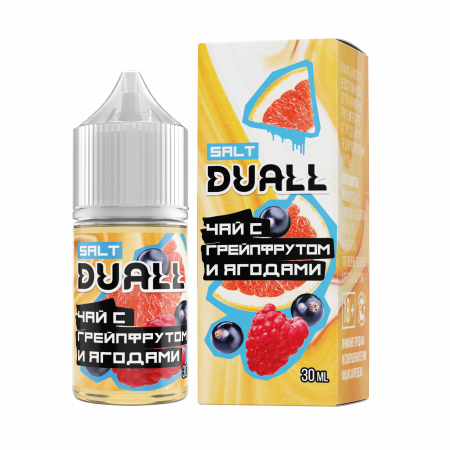 Жидкость Duall salt 30ml LIGHT 20mg (Чай с грейпфрутом и ягодами, Light)