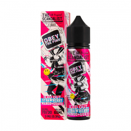 Жидкость The Scandalist 60ml 3mg (Obey the pink (Холодный микс сока розовой гуавы,манго и клубники))