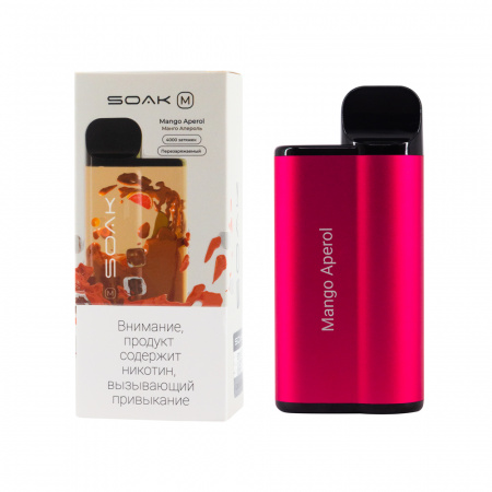 SOAK M 4000тяг (Mango Aperol (Манго апероль), 4000 тяг)