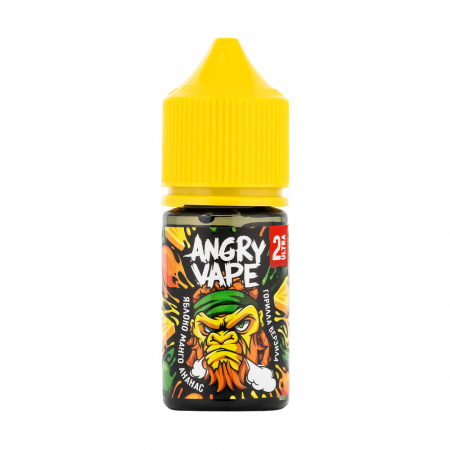Жидкость Angry Vape salt 30ml 50mg (2 Ultra) (Горилла Верзила (яблоко с манго и ананасом), Hard)