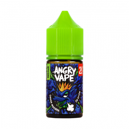 Жидкость Angry Vape salt 30ml 50mg (2 Ultra) Sour (Ёж Кутёж (Синяя малина), Hard)