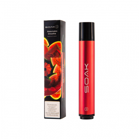 SOAK S 2500тяг (Watermelon Smoothie (Арбузный смузи), 2500 тяг)