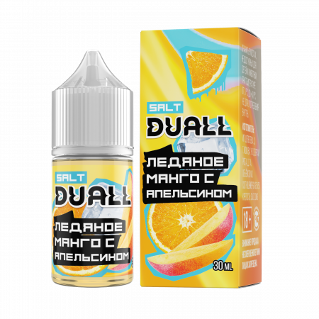 Жидкость Duall salt 30ml HARD 50mg (Ледяное манго с апельсином, Hard)