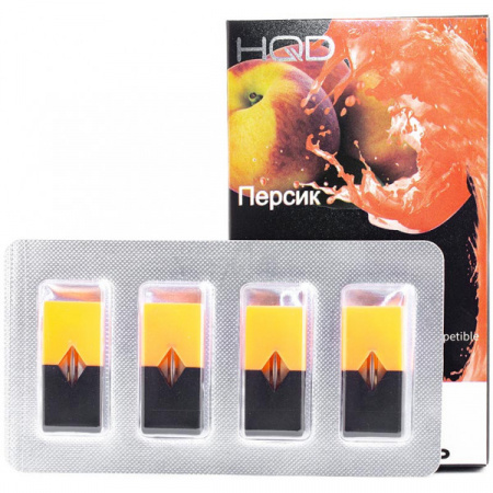 Картридж HQD 4шт (для JUUL) (Peach)
