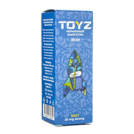 Жидкость Toyz 30ml 20mg Strong (Blueberry energy drink (Черничный энергетик), Hard)