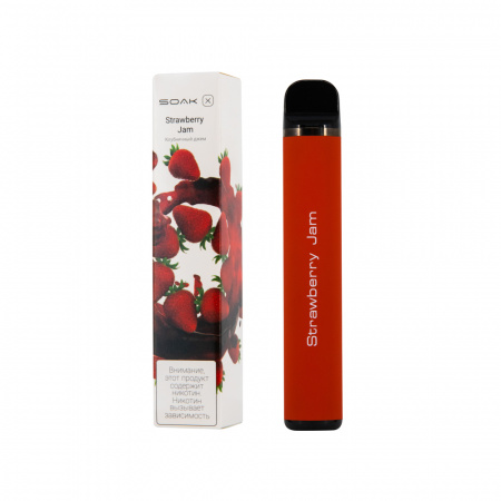 SOAK X 1500тяг (Strawberry Jam (клубничный джем), 1500 тяг)