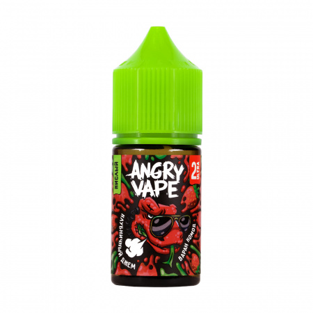 Жидкость Angry Vape salt 30ml 50mg (2 Ultra) Sour (Варан Комод (Клубничный джем), Hard)