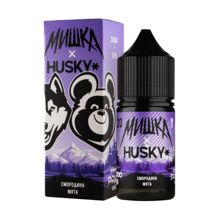 Жидкость Husky Мишка (Salt) 30ml 20mg (Смородина-Мята, Light)