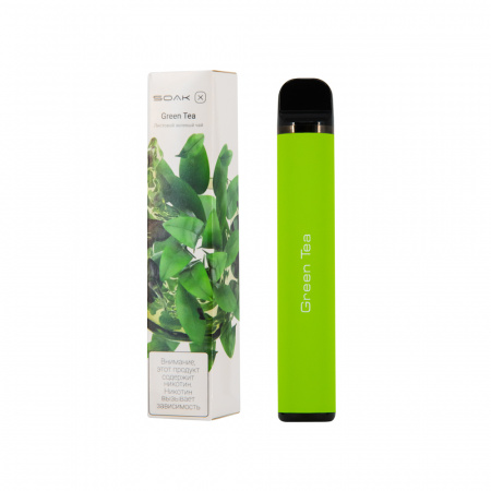 SOAK X 2200тяг (Зеленый чай, 2200 тяг)