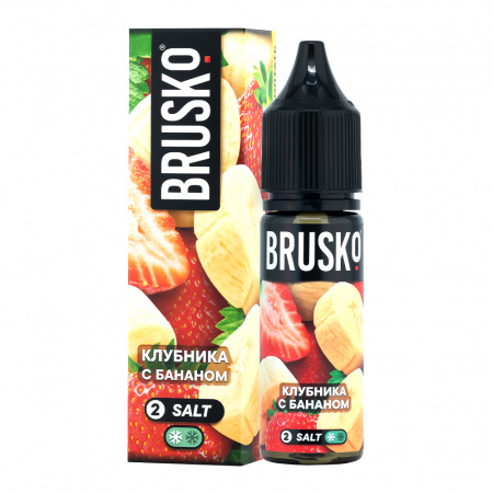 Жидкость Brusko Chubby salt 35ml 20mg (№2) (Клубника с бананом, Light)