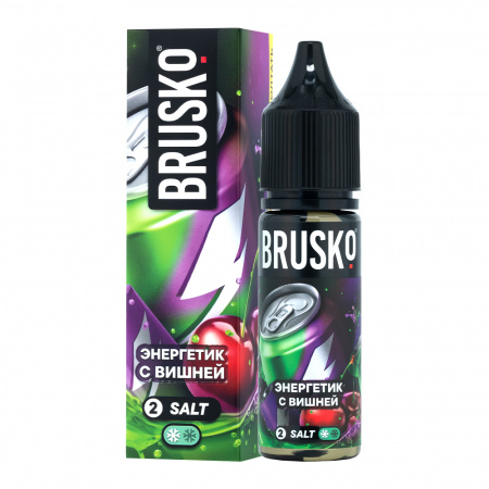Жидкость Brusko Chubby salt 35ml 20mg (№2) (Энергетик с вишней, Light)