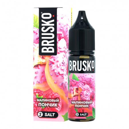 Жидкость Brusko Chubby salt 35ml 20mg (№2) (Малиновый пончик, Light)